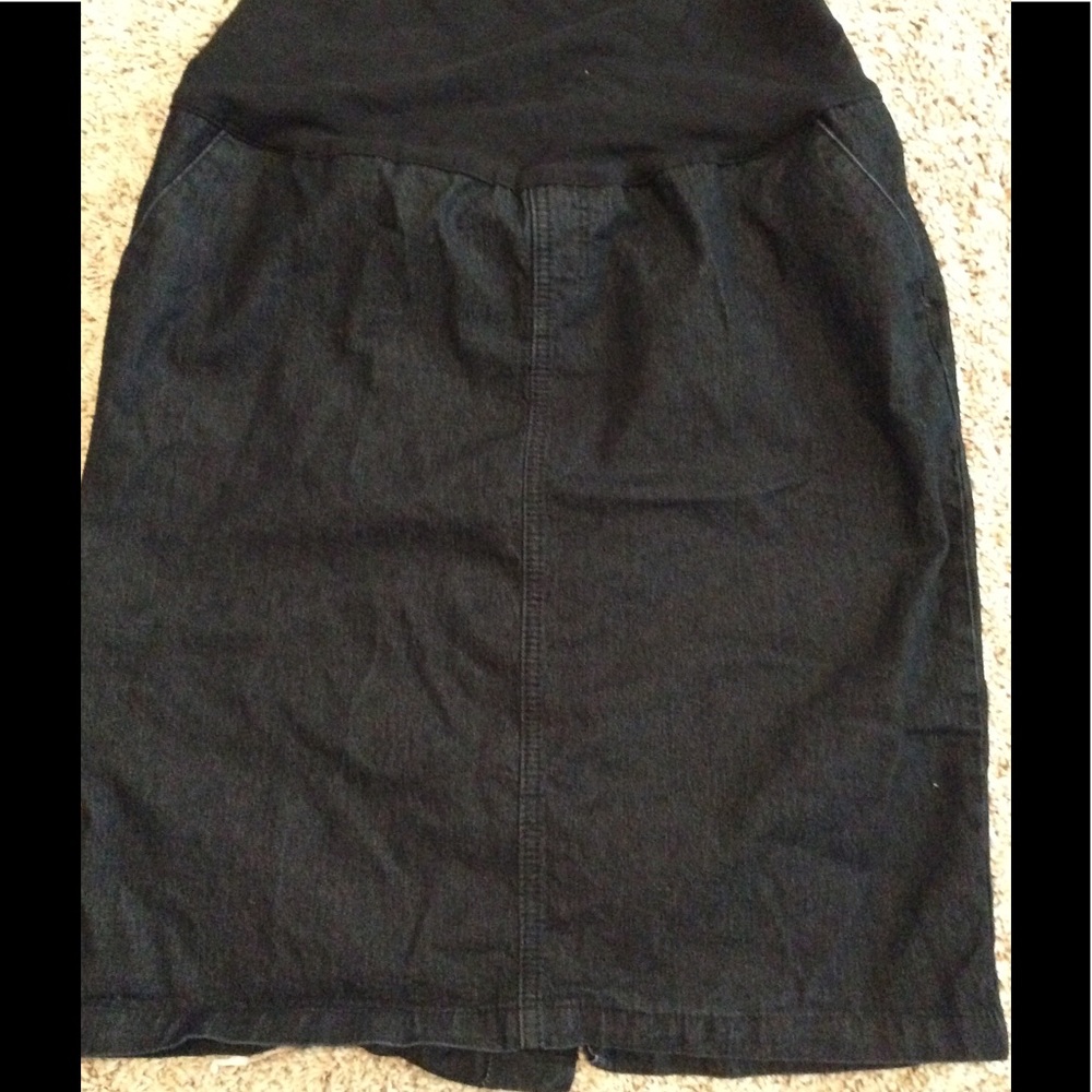 Maternity Dark Denim Skirt EUC!