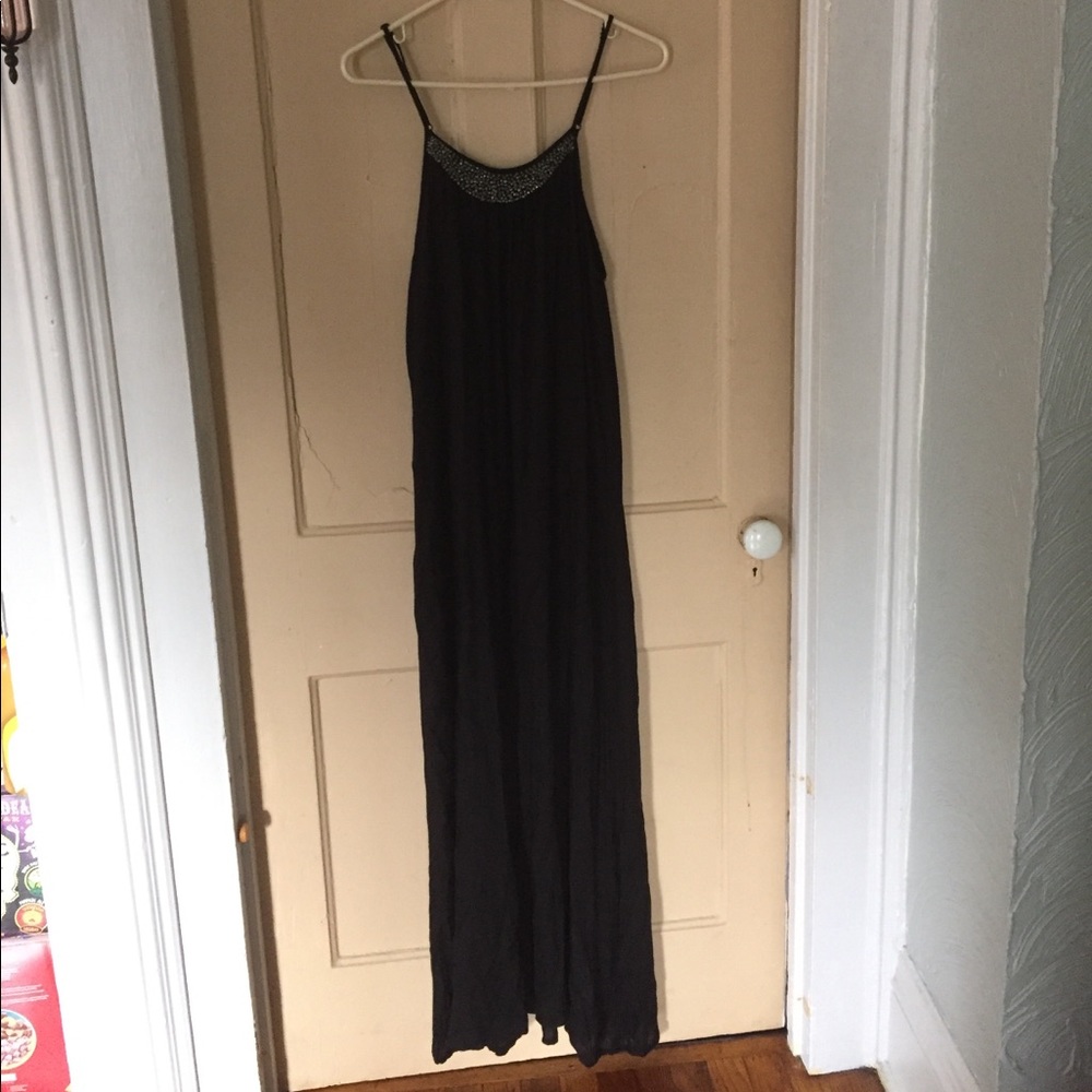 Black maxi dress