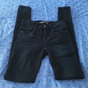 Express dark denim jeans 2 long