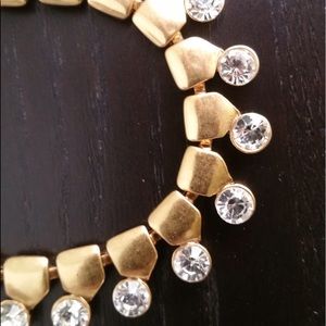 J.Crew Golden and Crystal Necklace