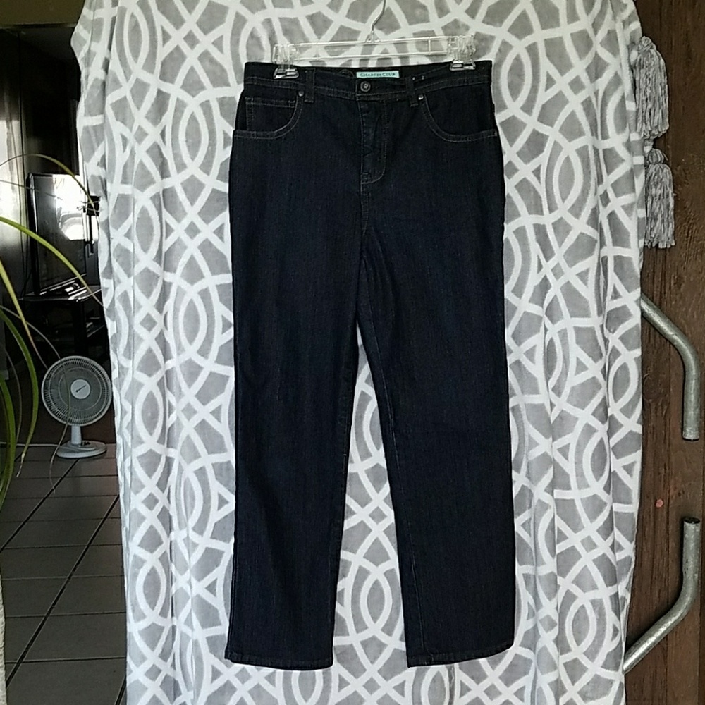 Charter club 6P dark blue ankle jeans