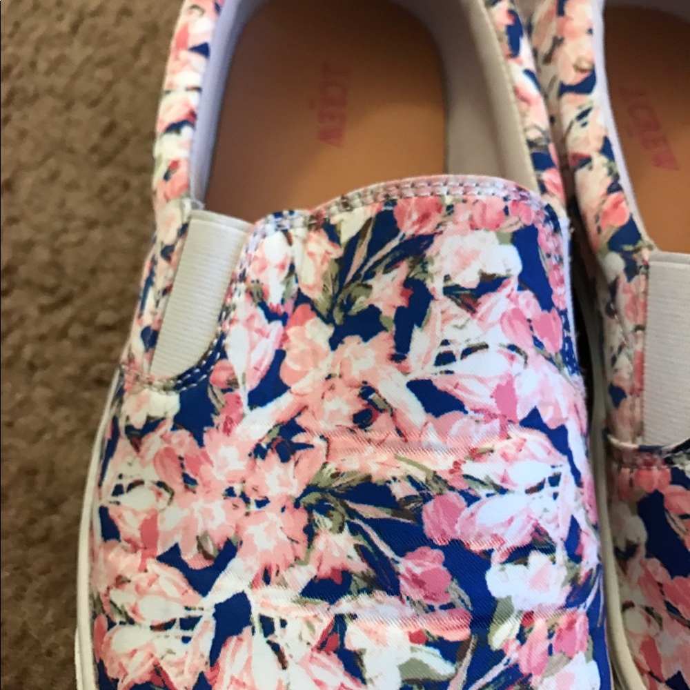 JCREW factory floral print slip on sneakers - Picture 2 of 3