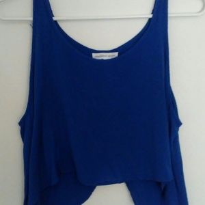 Royal blue crop top