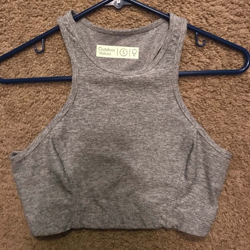 Outdoor voices crop sports bra