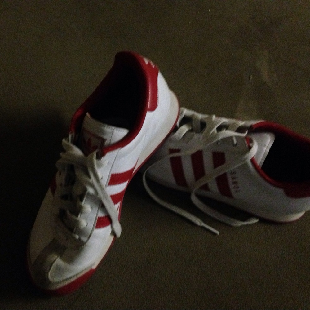 Red and white Samoa adidas