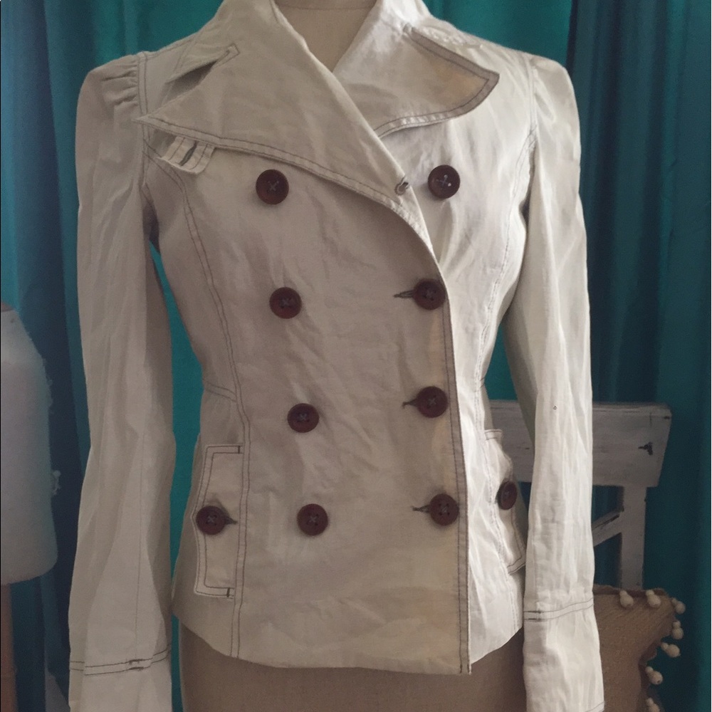 Score! Oilily Wmn's Linen Blend Spring Jacket