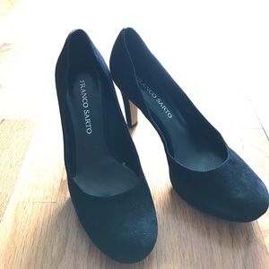 Franco Sarto black suede pumps size 8 1/2
