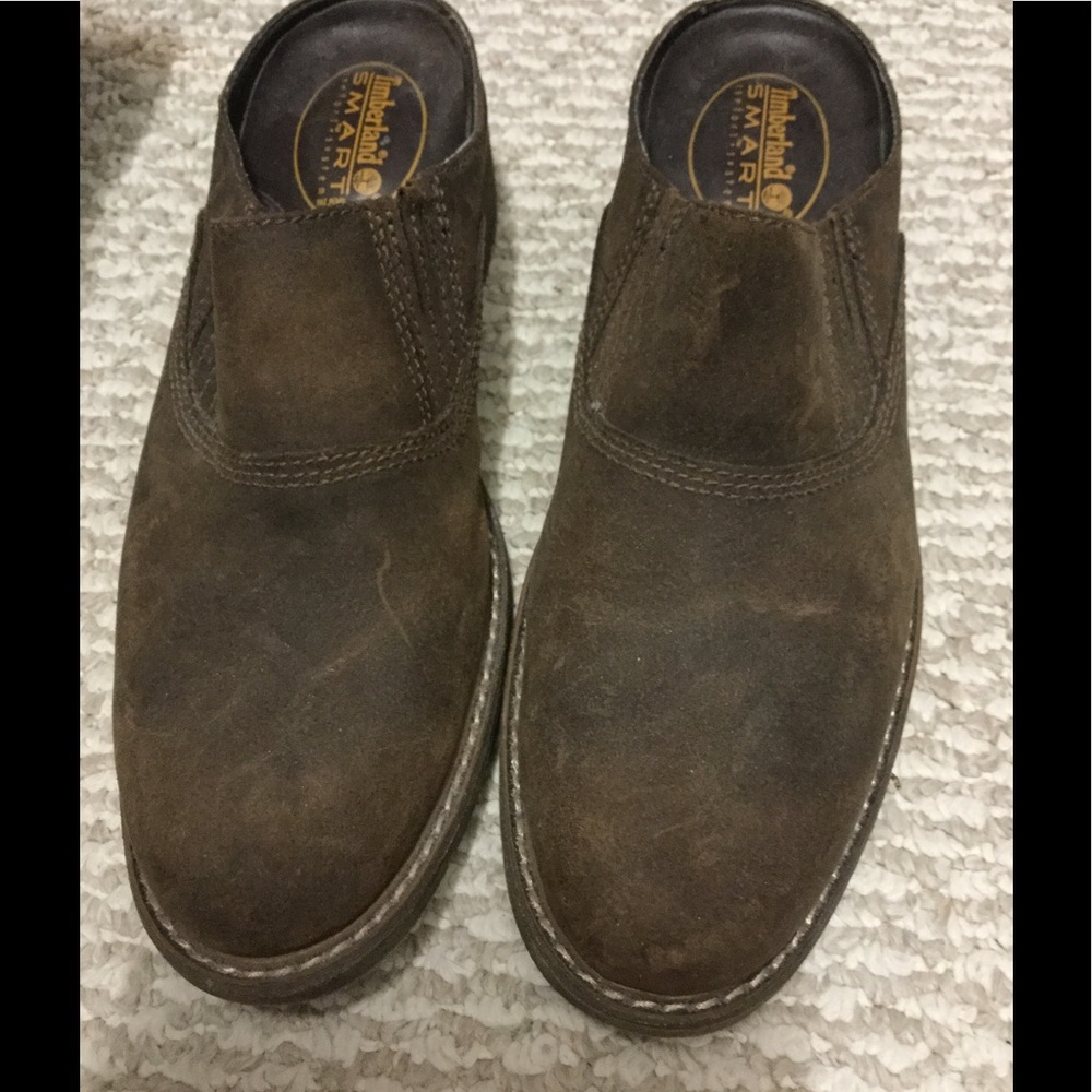 Women's Timberland leather clogs size 10