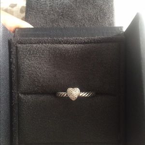 David Yurman Heart Ring with Diamonds