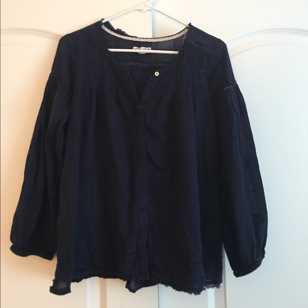 Lili's Closet 3/4 length button down top