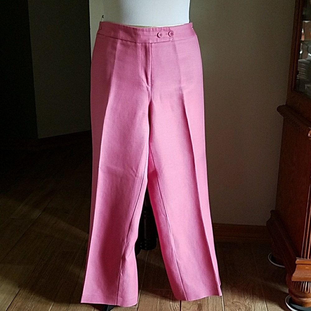 Wide leg linen pants