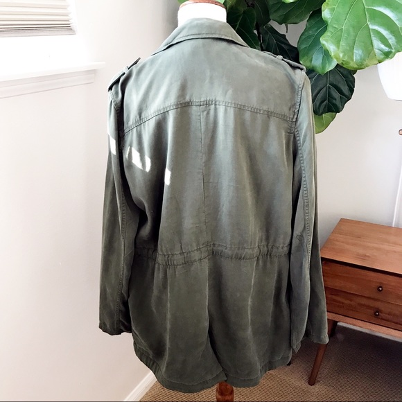 Lucky Brand Olive Green Light weight Jacket Size L - Picture 2 of 6