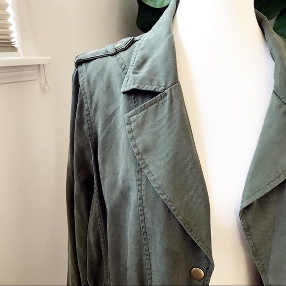 Lucky Brand Olive Green Light weight Jacket Size L - Picture 3 of 6