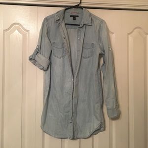 Banana Republic Denim Button Up Tunic