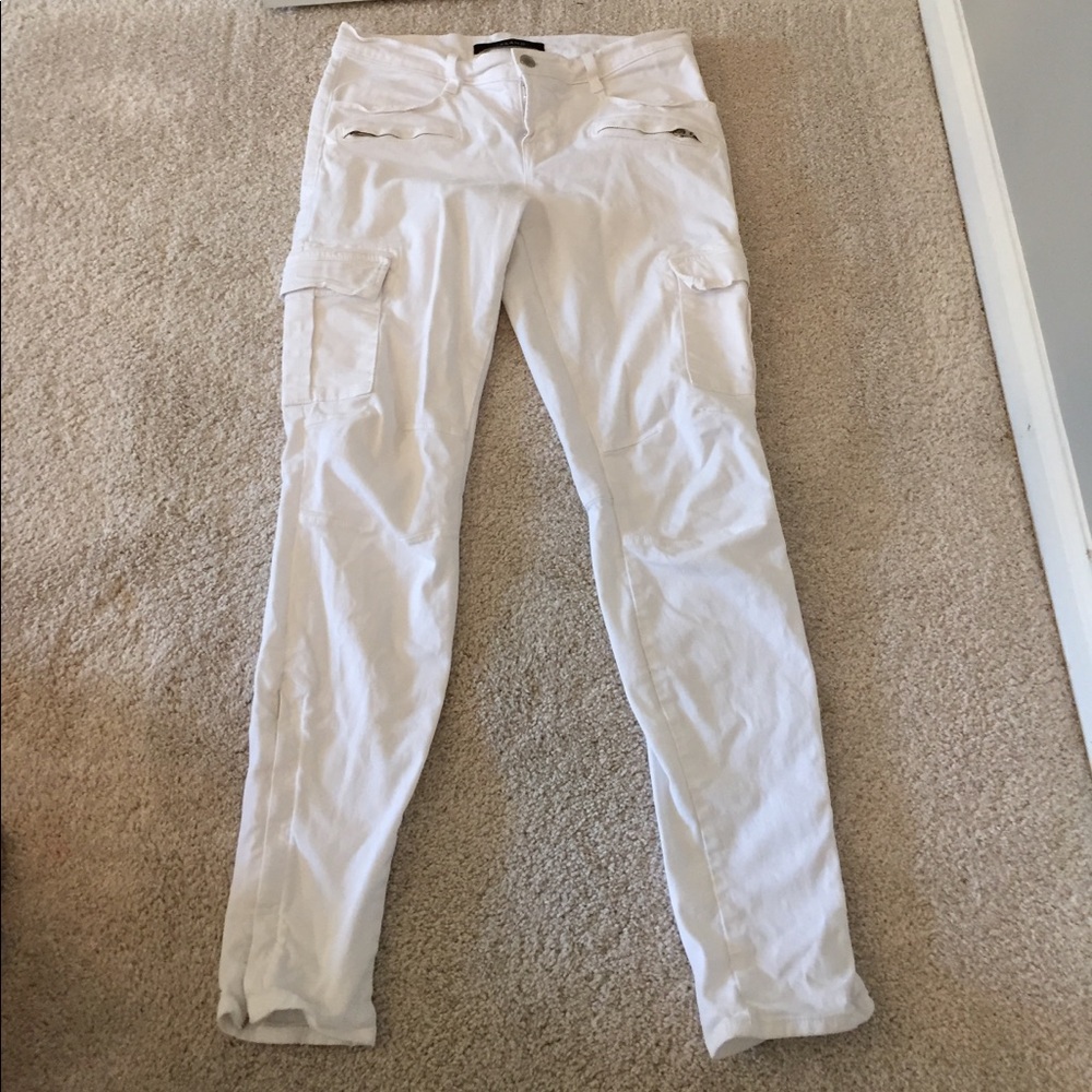 J Brand white cargos