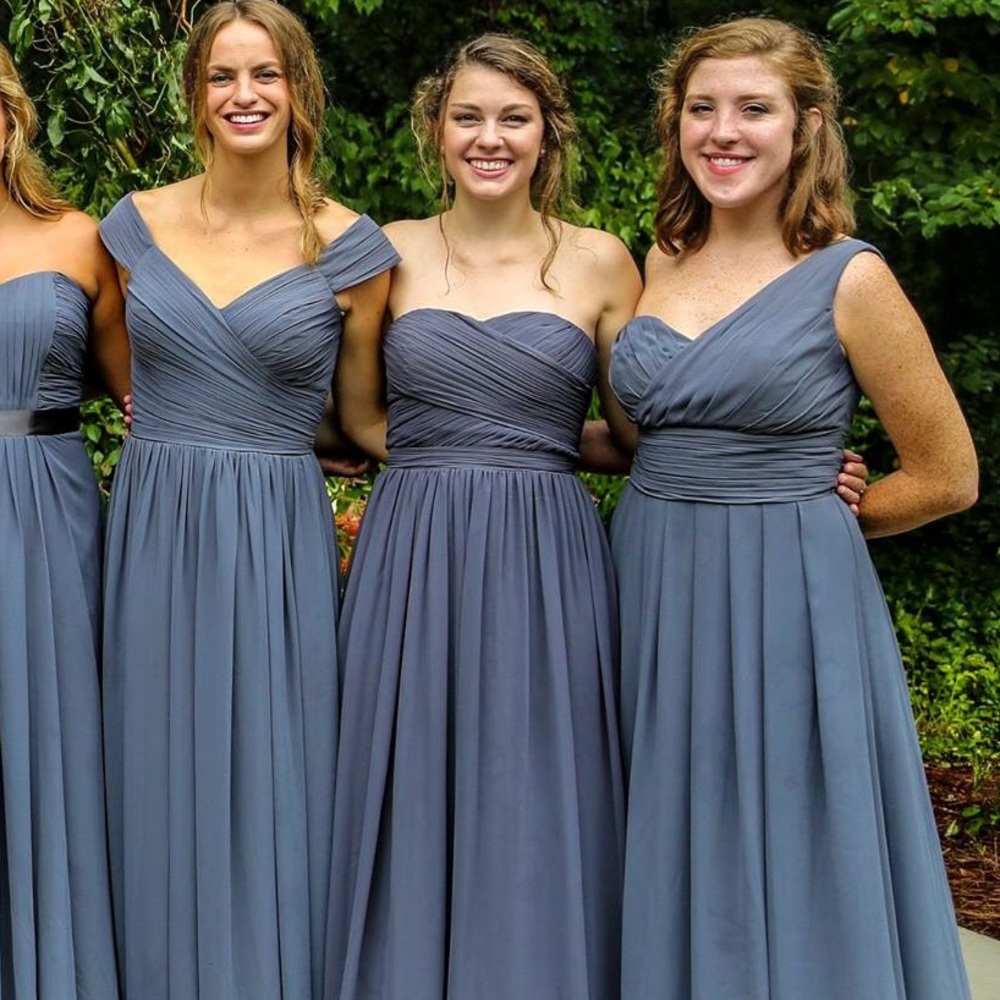 Bill Levkoff Bridesmaid Dress - Pewter - Style 193