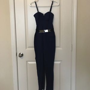 Blue jumpsuit. Never worn.