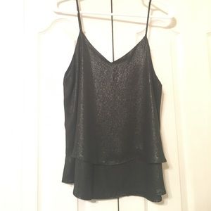 Boutique Metallic Layered Tank Top