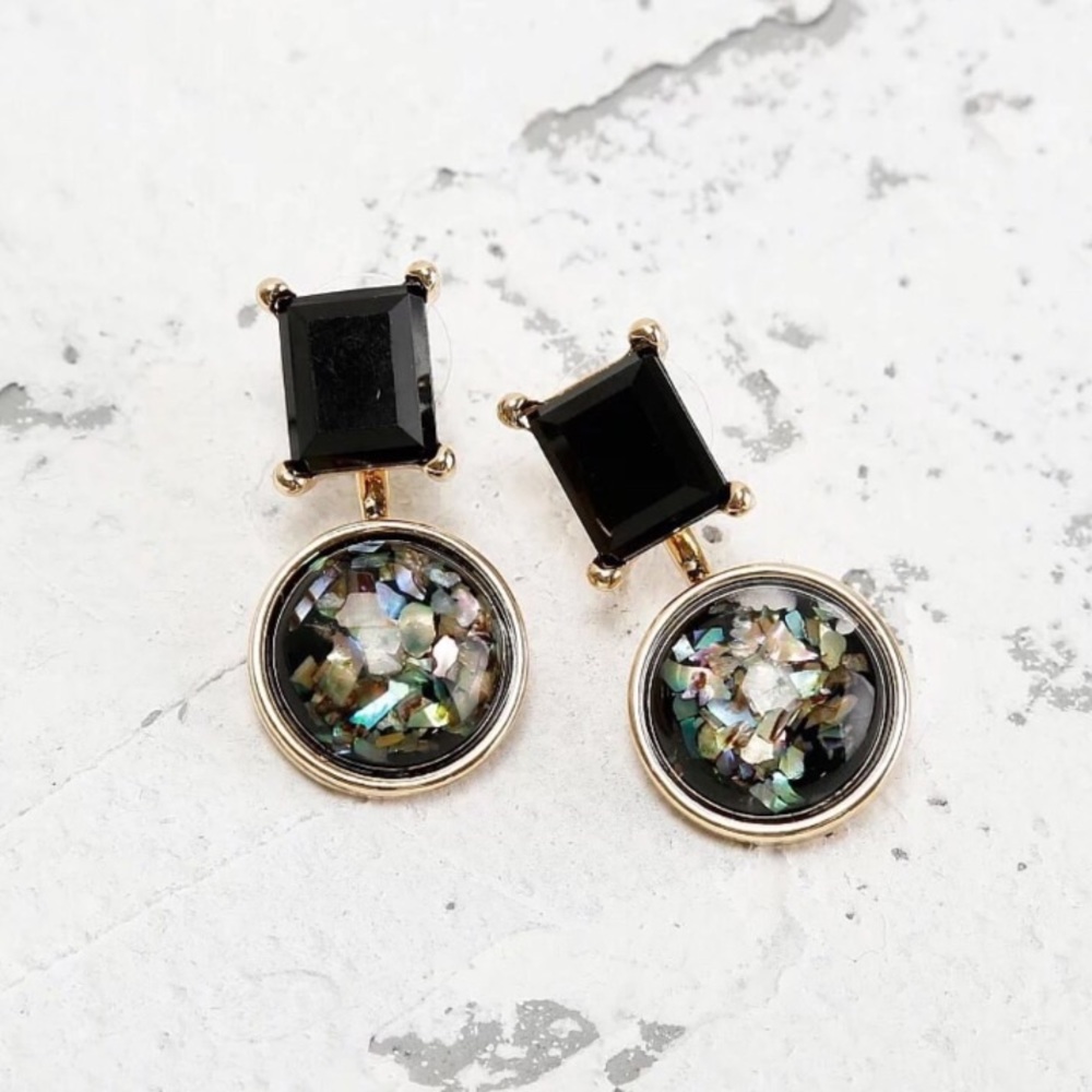 🌸SALE🌸 Black 🖤 two way earrings