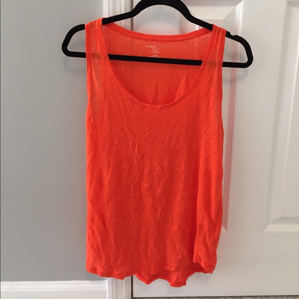 Majestic bright orange tank