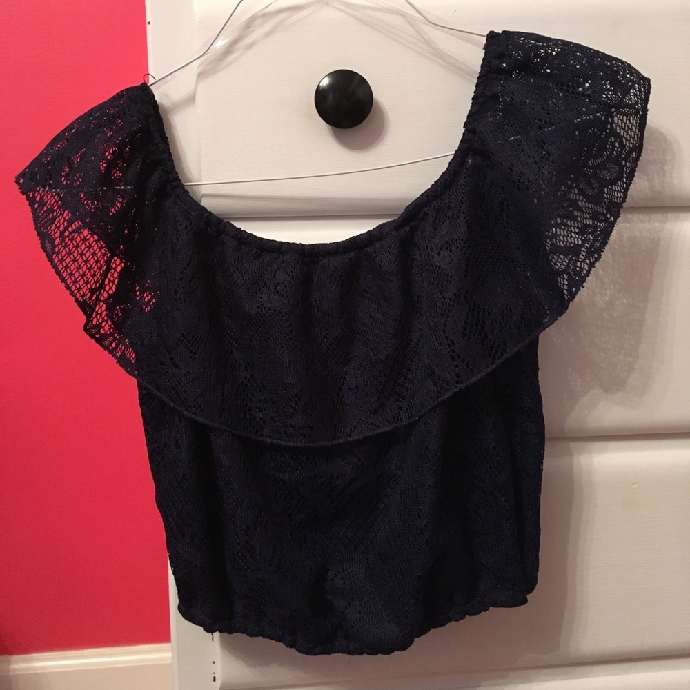 Charlotte Russe lace crop top