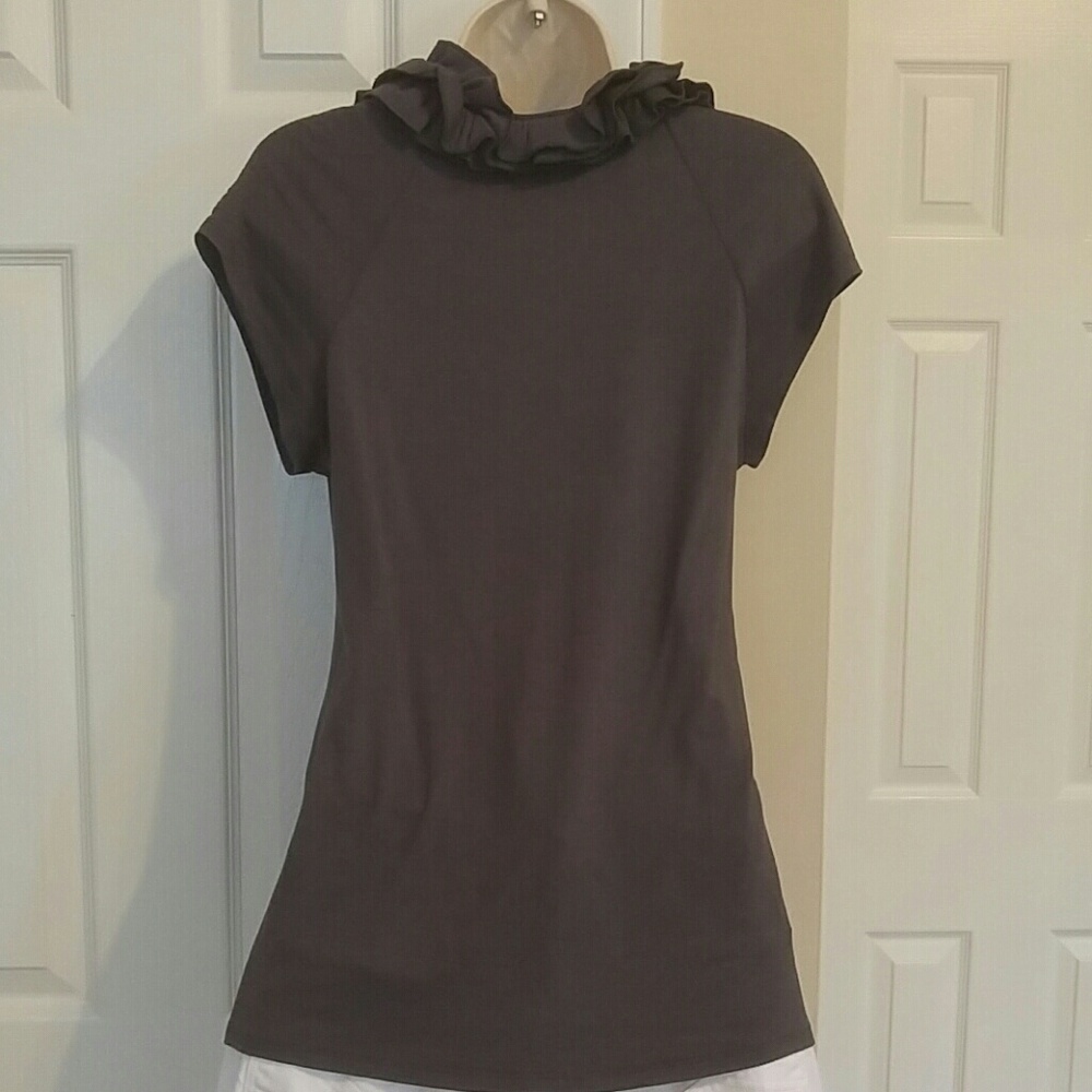 Grey Ruffle Top - Picture 3 of 3