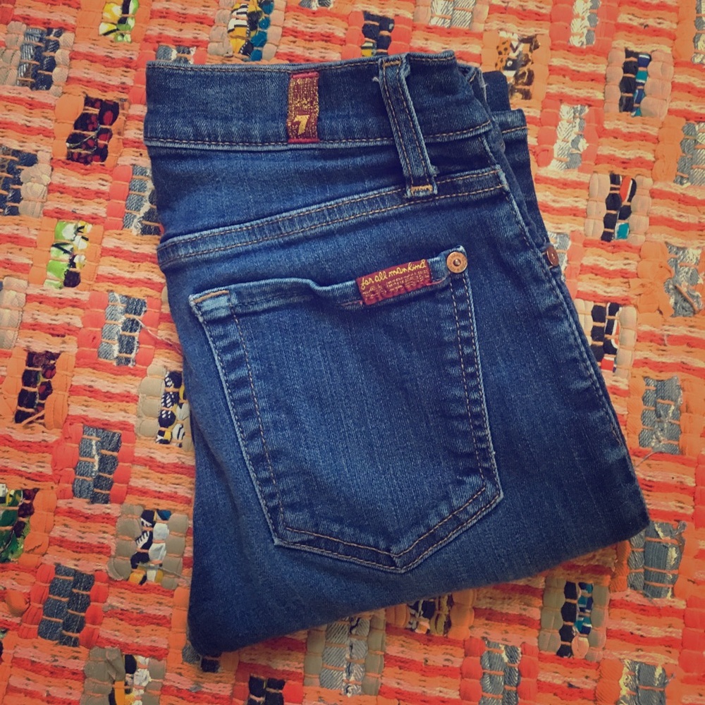 7 For All Mankind "the Slim Cigarette" Jeans