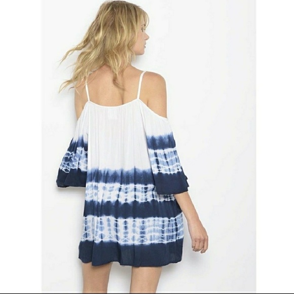 1 LEFT - Fun & Flirty Cold Shoulder Tie-dye Top - Picture 4 of 6