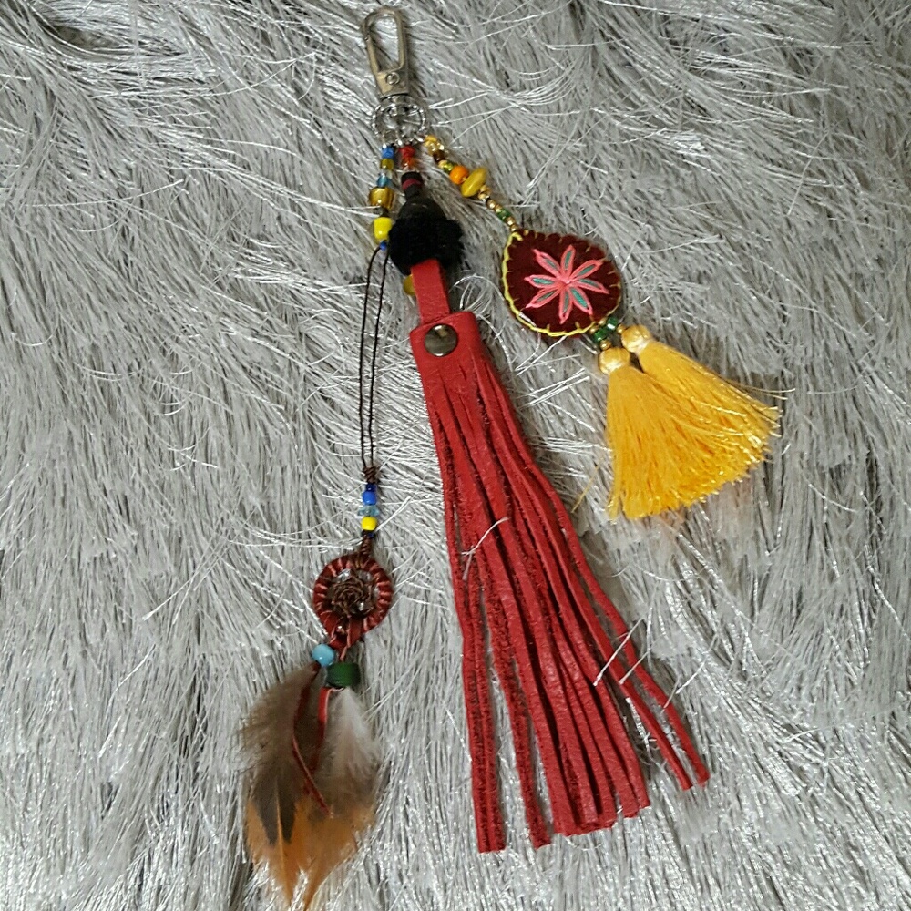 🚫🚫SOLD🚫🚫NEW HAND MADE BAG CHARM/ KEYCHAIN!