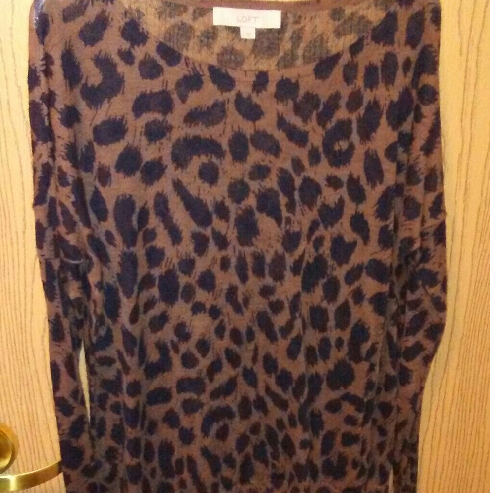 the loft,Cute sweater, thin material, fits nicely