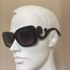 $460 PRADA Havana tortoise baroque sunglasses