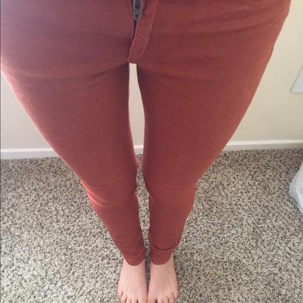 Rag & Bone Burnt Orange Skinny Jeans-Size 4