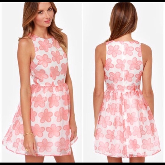 BB Dakota Shirley Pink & White floral dress - Picture 2 of 2
