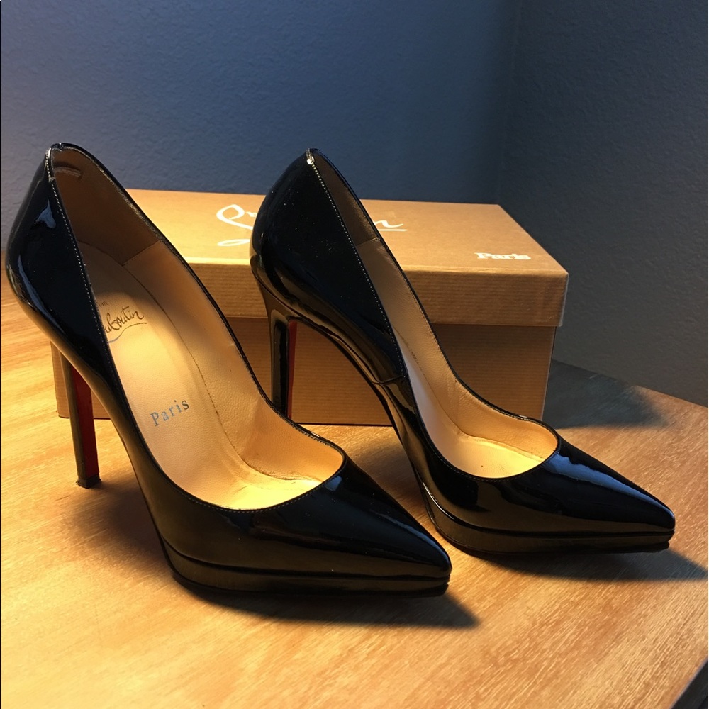 Christian Louboutin Pigalle Plato Patent Pumps