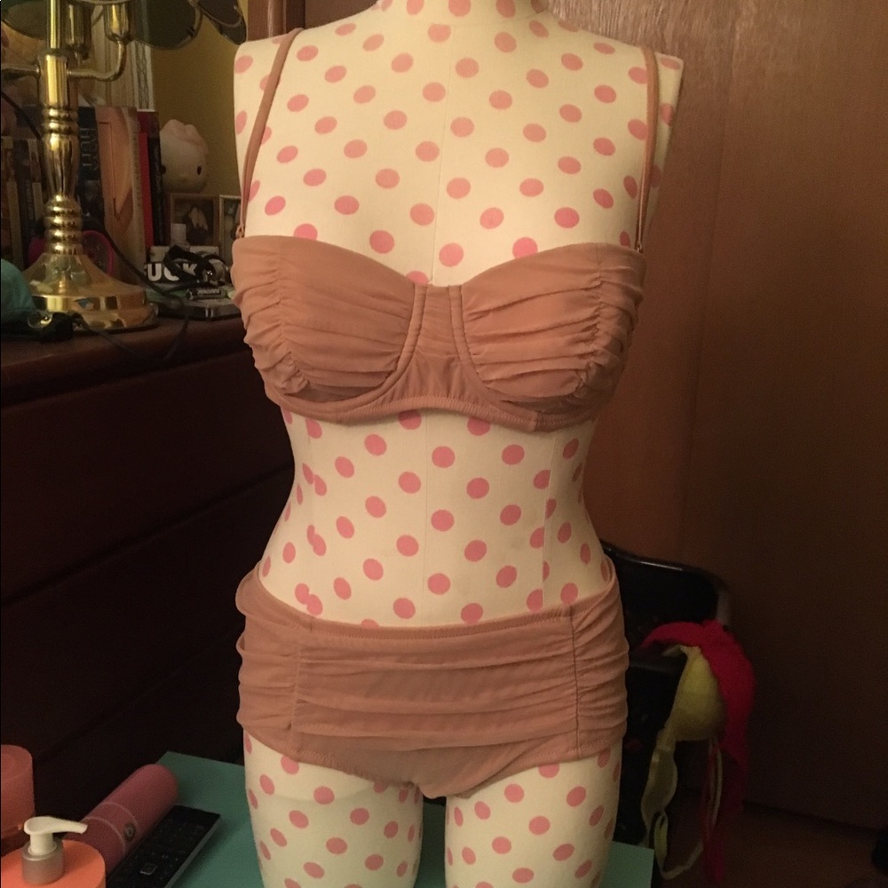 J. Crew Blush Tulle Bikini