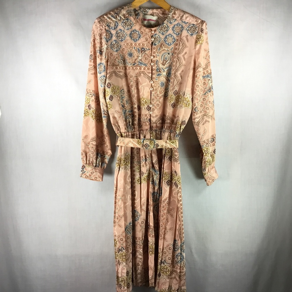 Schrader Dress Belt Pearl Buttons Vintage 60's 10