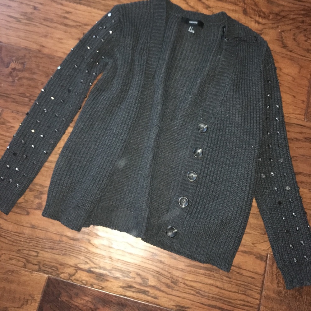 Forever 21 Studded Cardigan