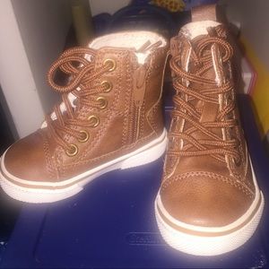 Koala Kids  Lace Up High Top Hard Sole Sneakers