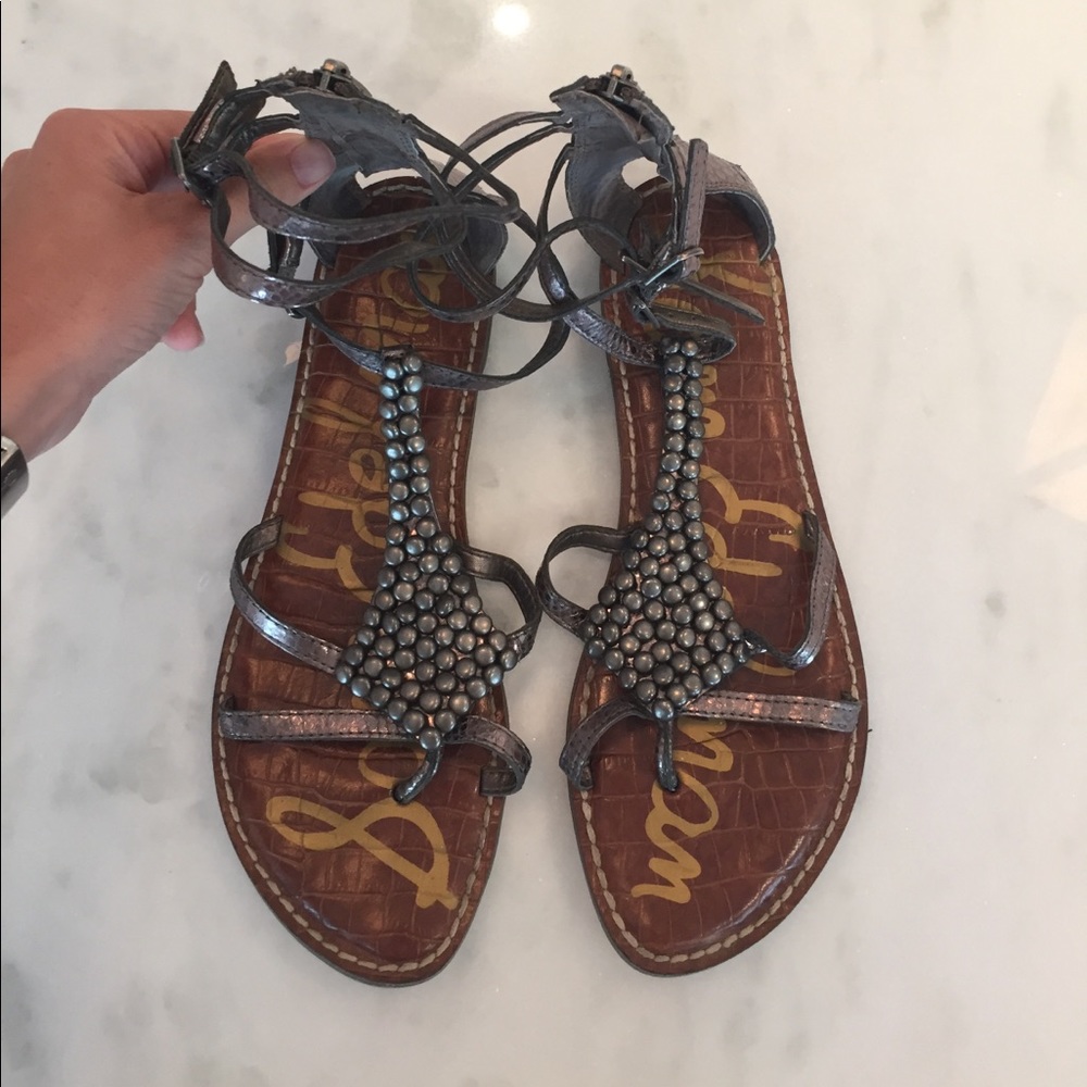 Sam Edelman- Ginger sandal in pewter