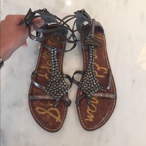 Sam Edelman- Ginger sandal in pewter