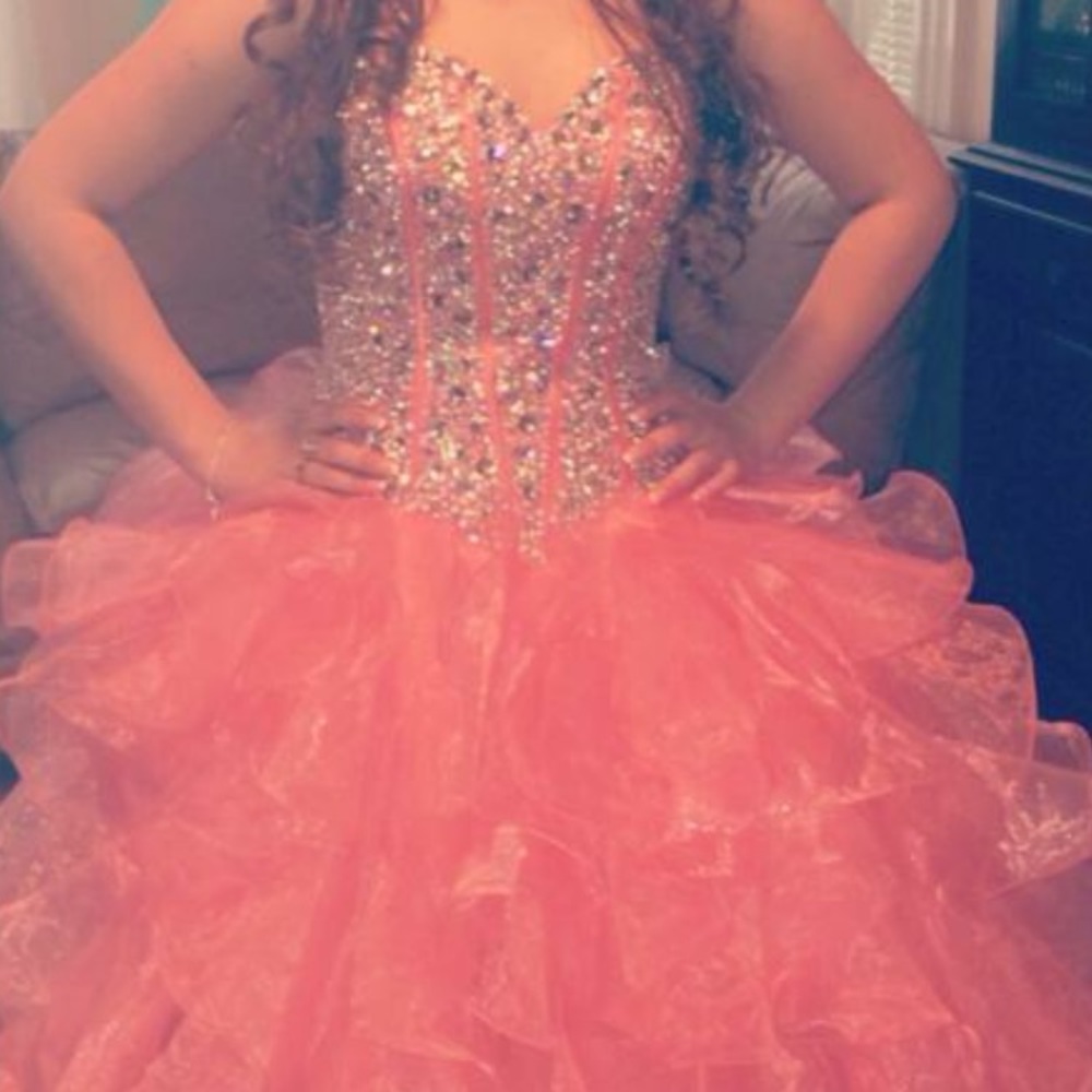 Sweet 15/16 Salmon Dress