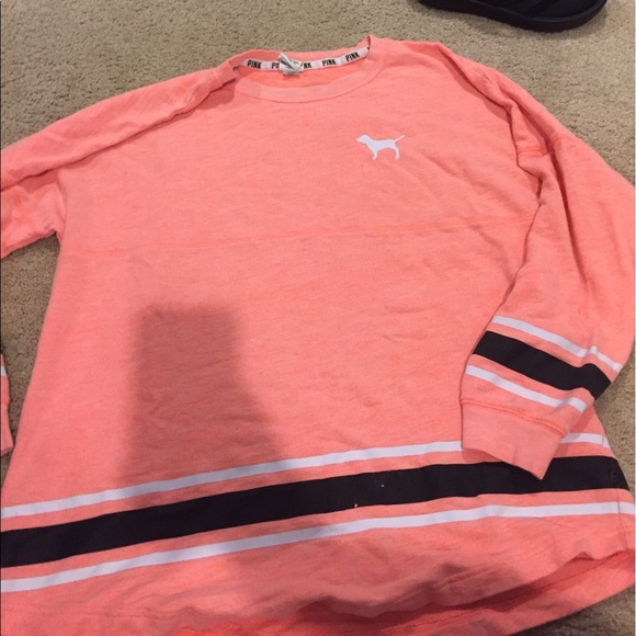 PINK Victoria's Secret Tops - Coral varsity crew