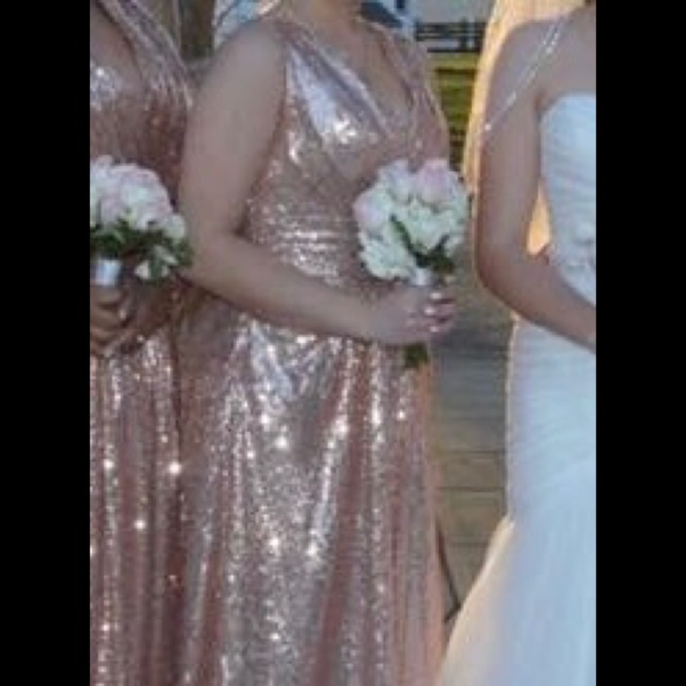 Rose gold Bridesmaid dress