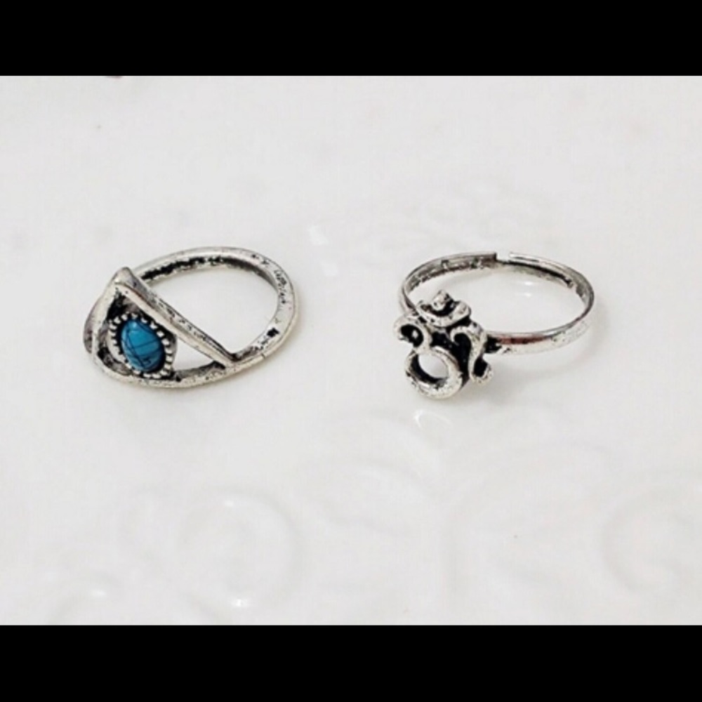 🌺2FOR$10🌺✨8 Piece Boho Ring Set // OM Elephant✨ - Picture 3 of 8