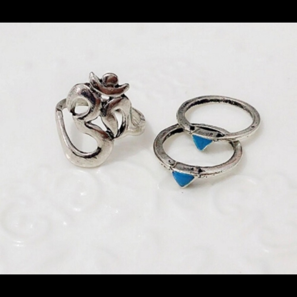 🌺2FOR$10🌺✨8 Piece Boho Ring Set // OM Elephant✨ - Picture 4 of 8