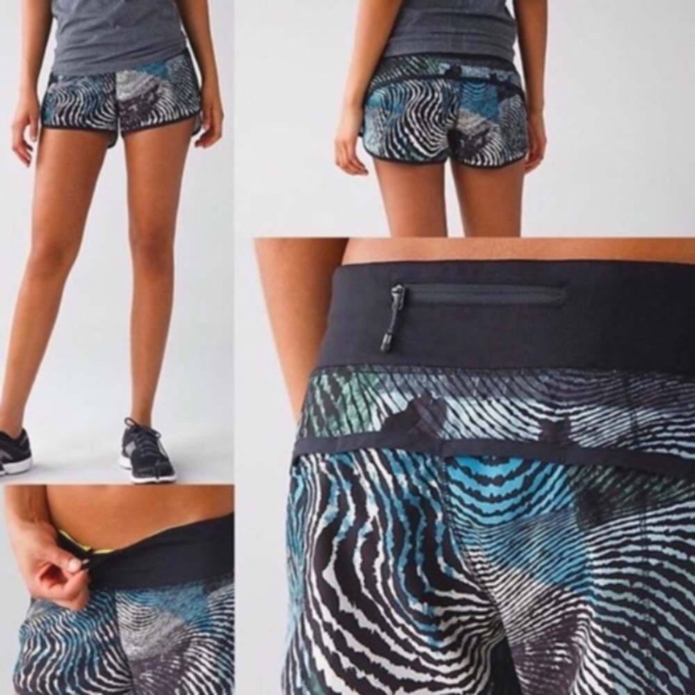 Lululemon LE Seawheeze '16 Speed Shorts size 6