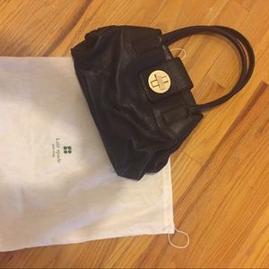 kate spade black leather purse