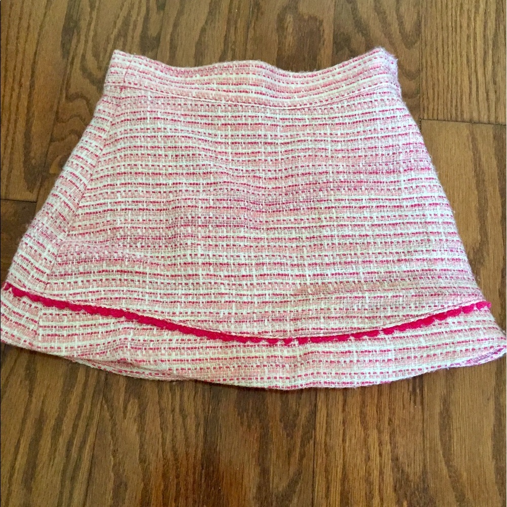 Janie And Jack girls pink zip skirt
