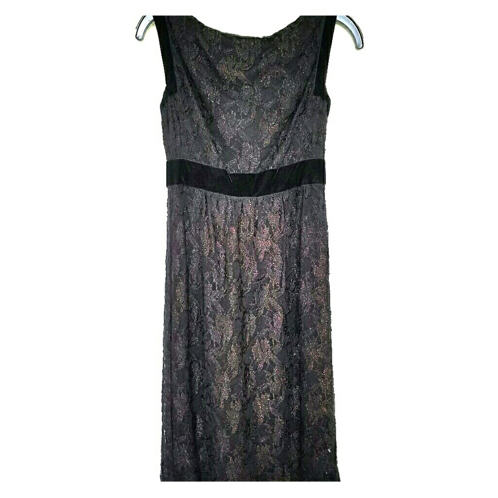 Diane Von Furstenberg Black/Copper Lace Dress!