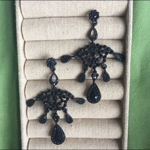 Banana Republic black chandelier earrings